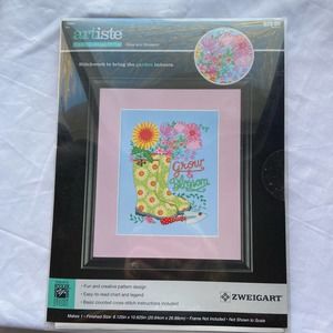 Artiste Counted Cross Stitch Grow & Blossom New